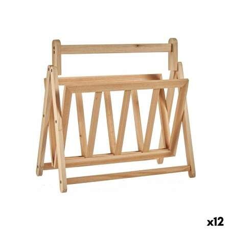 Portariviste Marrone Legno 30 x 37,5 x 36,5 cm (12 Unità)