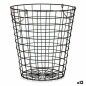 Basket With handles Black Steel 30 x 30 x 30 cm (12 Units)