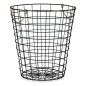 Basket With handles Black Steel 30 x 30 x 30 cm (12 Units)