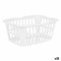 Basket White polypropylene 50 L 58 x 24 x 42 cm (12 Units)