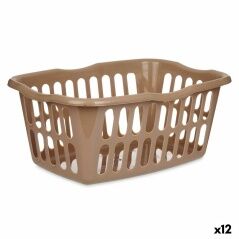 Basket Taupe polypropylene 50 L 58 x 24 x 42 cm (12 Units)