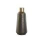 Vase DKD Home Decor Grey Golden Dark grey Metal Modern 25 x 25 x 56,5 cm