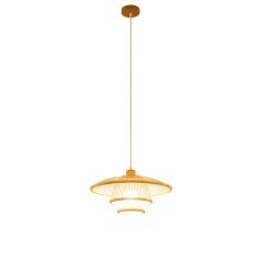 Lampadario DKD Home Decor Naturale Bambù 50 W 40 x 40 x 17 cm