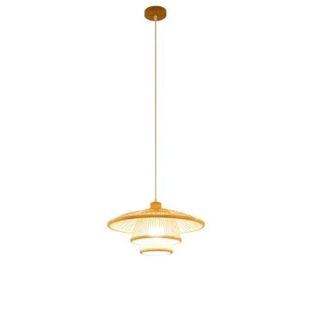 Lampadario DKD Home Decor Naturale Bambù 50 W 40 x 40 x 17 cm