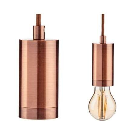 Ceiling Light Bronze Metal 60 W 9,5 x 9,5 x 9,7 cm (6 Units)