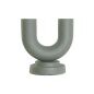 Vase Home ESPRIT Green Aluminium 18 x 13 x 19 cm (2 Units)