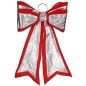 Lasso Christmas bauble 40 x 60 cm Red Silver PVC (6 Units)