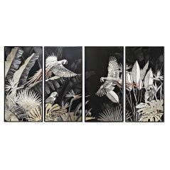 Set di 4 quadri DKD Home Decor Tropicale 280 x 4 x 140 cm