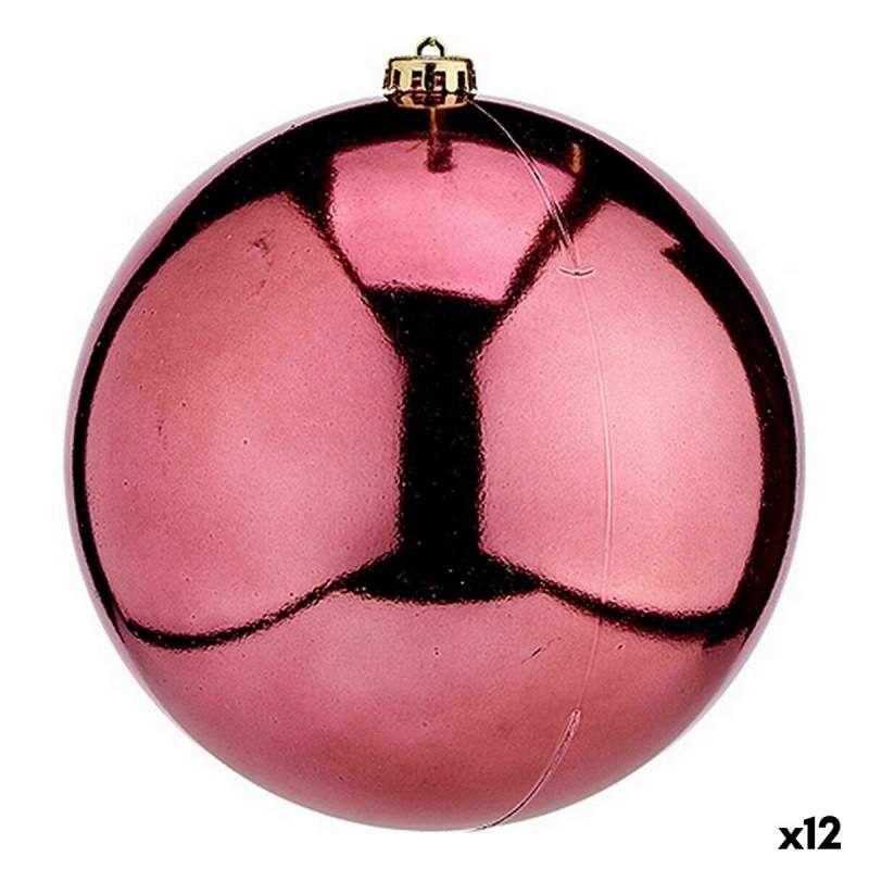 Christmas Bauble Pink Plastic 20 x 31 x 20 cm (12 Units)