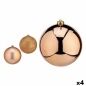 Set of Christmas balls Copper Plastic 15 x 16 x 15 cm (4 Units)