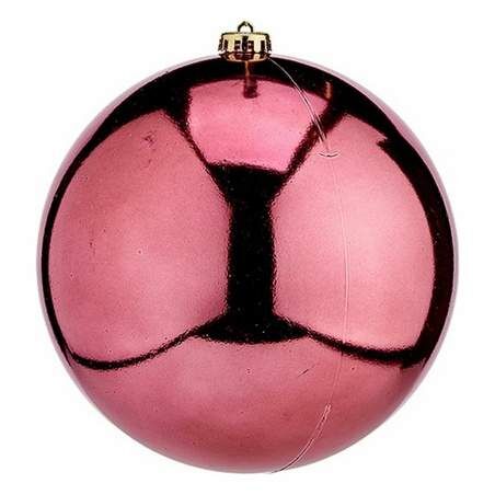 Palla di Natale Rosa Plastica 20 x 21 x 20 cm (12 Unità)