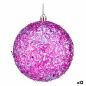 Set of Christmas balls Purple 10 cm (12 Units)