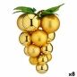 Christmas Bauble Grapes Large Golden Plastic 22 x 26 x 23 cm (8 Units)