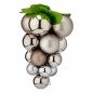 Christmas Bauble Grapes Medium Silver Plastic 18 x 18 x 28 cm (12 Units)