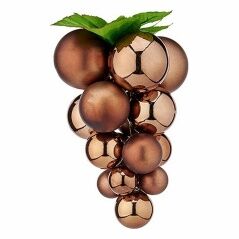 Christmas Bauble Grapes Small Brown Plastic 14 x 14 x 25 cm (18 Units)