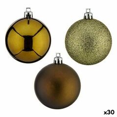 Set of Christmas balls Green Plastic 6 x 7 x 6 cm (30 Units)