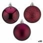 Set of Christmas balls Purple Plastic 6 x 7 x 6 cm (30 Units)