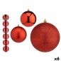 Set of Christmas balls Red Plastic Ø 12 cm (6 Units)