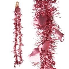 Ghirlanda di Natale Tinsel Cappe Rosa Plastica 12 x 12 x 200 cm (36 Unità)