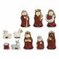 Set Statuina di natale Rosso Dorato Ceramica (4 Unità)