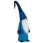 Decorative Figure Gnome Blue White Silver Polyester Wood Sand 20 x 100 x 25 cm (8 Units)