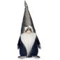 Decorative Figure Gnome White Black Silver Polyester Wood Sand 12 x 32 x 13 cm (24 Units)