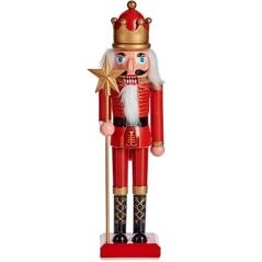 Decorative Figure Nutcracker Red Plastic 13 x 60 x 14,5 cm (4 Units)