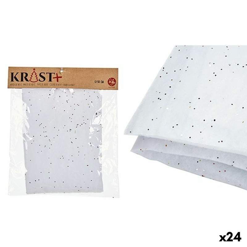 Accessorio per Presepe Tappeto Bianco 50 x 0,01 x 50 cm (24 Unità)