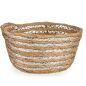 Decorative basket Silver Natural 20 x 10 x 20 cm (24 Units)