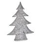 Decorative Figure Christmas Tree Metal Silver 12 x 59,5 x 48,5 cm (3 Units)