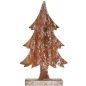 Statua Decorativa Albero di Natale Argentato Legno 5 x 39 x 21 cm (6 Unità)