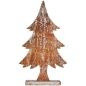 Statua Decorativa Albero di Natale Argentato Legno 5 x 49,5 x 26 cm (6 Unità)