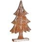 Decorative Figure Christmas Tree Silver Wood 5 x 49,5 x 26 cm (6 Units)