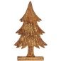 Decorative Figure Christmas Tree Golden Wood 5 x 39 x 22 cm (6 Units)