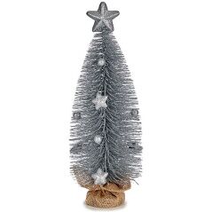 Albero di Natale Argentato 13 x 41 x 13 cm (12 Unità)