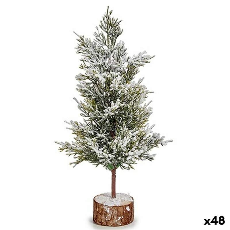 Albero di Natale Marrone Verde Legno Plastica 16 x 31 x 16 cm (48 Unità)