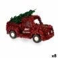 Decorative Figure Van Tinsel Red Green polypropylene PET 15 x 18 x 27 cm (8 Units)