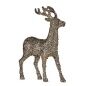 Decorative Figure Christmas Reindeer Glitter Mint champagne Plastic 15 x 45 x 30 cm (8 Units)