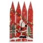 Decorazione pensile Insegna Babbo Natale Luce LED Rosso Plastica Legno MDF 34,7 x 4 x 60 cm (6 Unità)