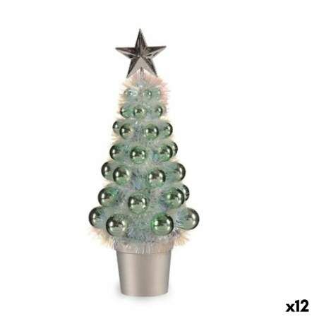 Decorative Figure Christmas Tree Green polypropylene Plastic 12,2 x 30 x 12,2 cm (12 Units)