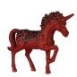 Statua Decorativa Unicorno Rosso Plastica 9,5 x 31 x 40 cm (6 Unità)