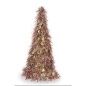 Decorative Figure Christmas Tree Tinsel Copper Fuchsia polypropylene PET 24 x 46 x 24 cm (24 Units)