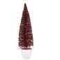 Decorative Figure Christmas Tree Blue Fuchsia Plastic 10 x 38 x 10 cm (6 Units)