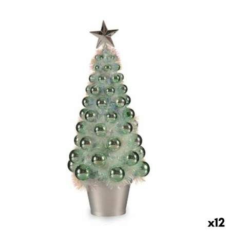 Statua Decorativa Albero di Natale Verde polipropilene PET 16 x 37,5 x 16 cm (12 Unità)