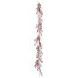 Christmas garland Branch White Red Plastic 180 x 14 cm (4 Units)