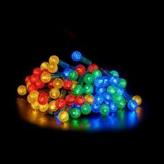 Wreath of LED Lights Multicolour 800 x 10 x 2 cm (12 Units)