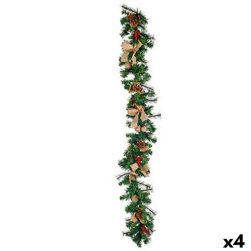 Christmas garland Branch Red Green 22 x 10 x 176 cm (4 Units)