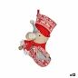 Christmas bauble Christmas Stocking Mouse Grey Polyester 31 x 5 x 48 cm (12 Units)