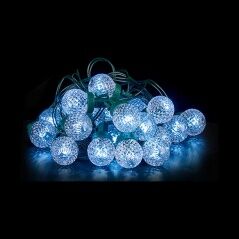 Wreath of LED Lights White 600 x 5 x 2 cm (12 Units)