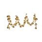 Christmas garland Christmas Baubles LED Light 2,36 m Golden PVC (4 Units)